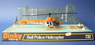 helicoptere bell 721 police dinky toys