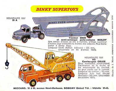 catalogue 1957 dinky toys